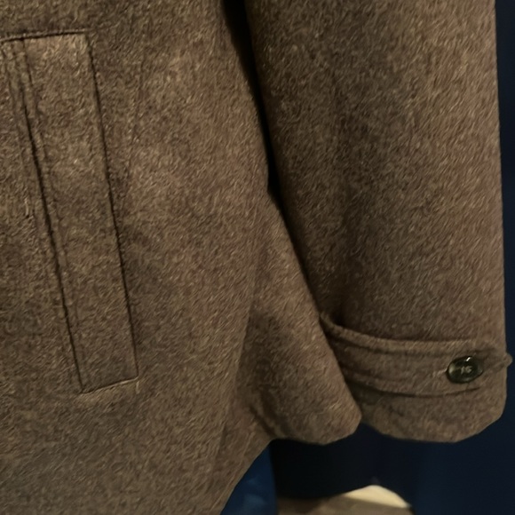 Michael Kors Men's Wool-blend Coat (4X Brown) - Picture 3 of 10